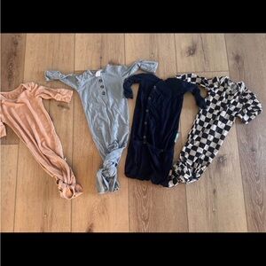 Set of Four Bamboo Baby Sleep Gowns Forever French Lou Lou